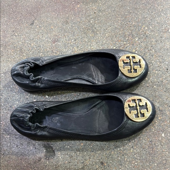 Tory Burch Black Ballet Flats - Picture 2 of 4